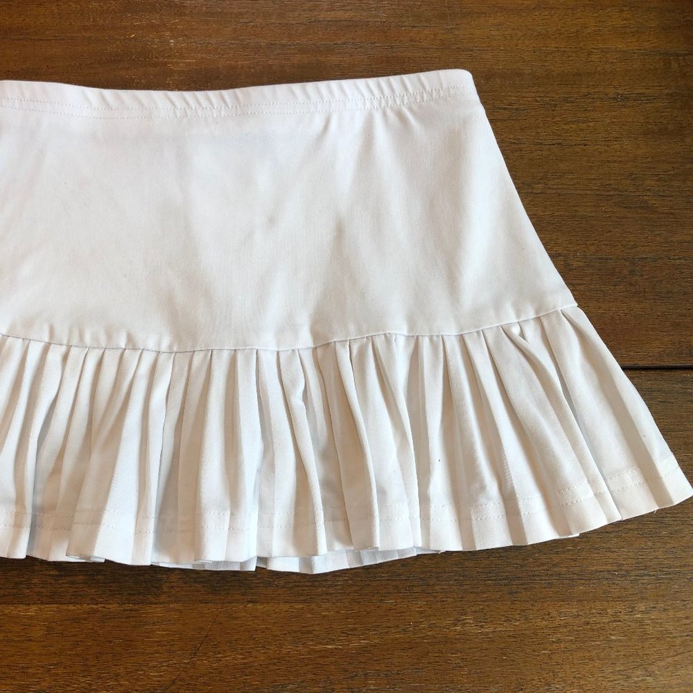 Girls Little Miss Tennis white skirt